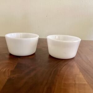 Vintage Glasbake Custard Bowls